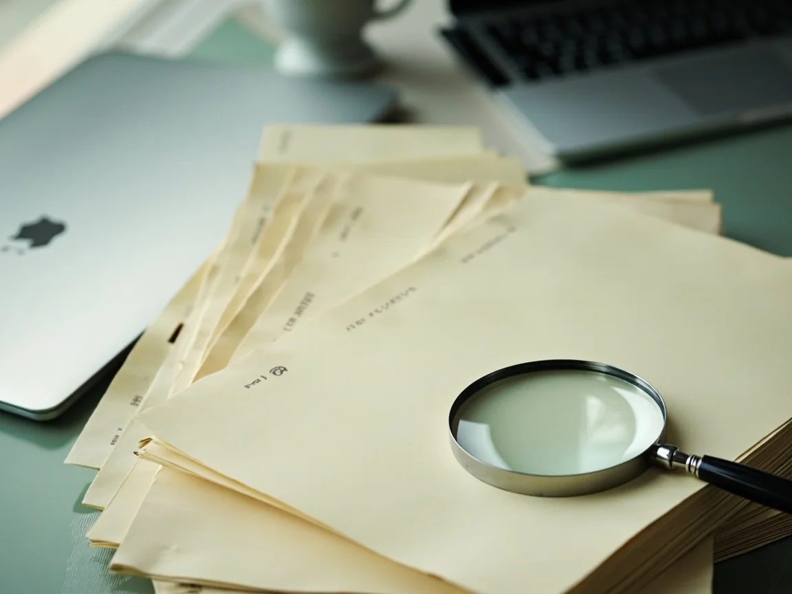 A close view of public corporate records on a screen