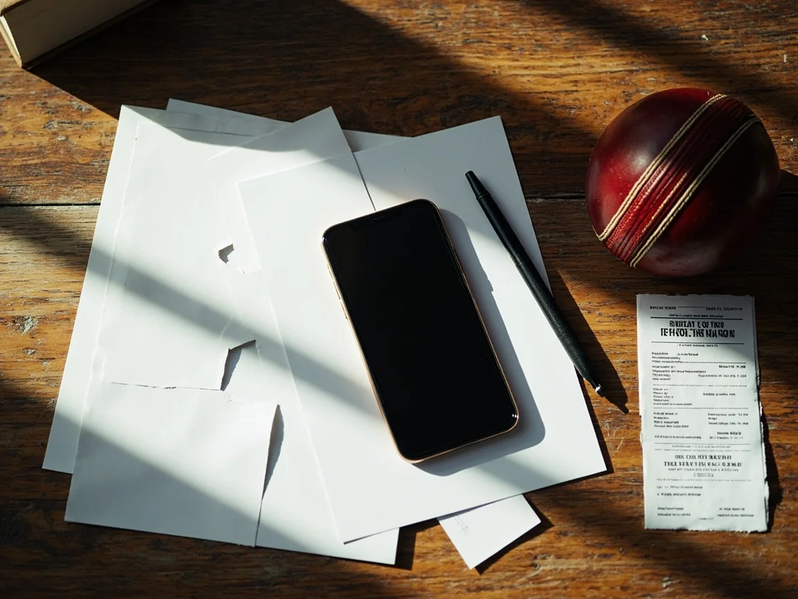 A phone showing a payment status screen with a paper note beside it